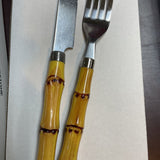 Bamboo Flatware Set-Incomplete