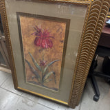 Floral Print Art In Gold Frame
