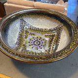 Glazed Pottery Large Berry Bowl or Colander