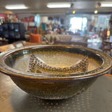 Glazed Pottery Large Berry Bowl or Colander