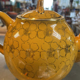 Vintage HALL Poreclein Floral Teapot