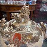Vintage Satsuma Porcelain Urn w/Lid
