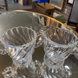Glass Creamer & Sugar Set