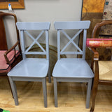 Wood Cross Back Chair