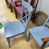 Wood Cross Back Chair