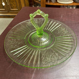 Vintage Mayfair Depression Glass-Uranium Glass