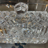 Cut Glass Butter dish w/Cover
