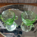 Depression Glass Sugar & Creamer Set