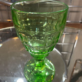 Uranium Glass Goblet