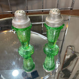 Depression Glass Salt & Pepper Set