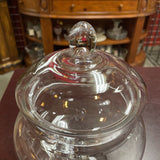 Footed Glass Apothecary Jar w/Lid