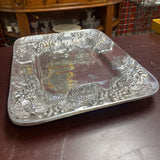 Pewter Tray w/Fruit Design