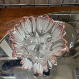 Pink Frosted Mikasa Tulip Bowl