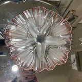Pink Frosted Mikasa Tulip Plate