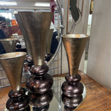 Modern Painted Wood Vase