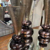 Modern Painted Wood Vase