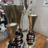 Modern Painted Wood Vase