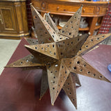 Hancrafted Mexican Punched Tin Pendant Light