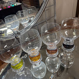 Czech Bohemia Crystal Colored Base Glass