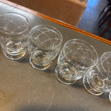 Set of 5 Star Etched Shot Glasses