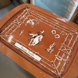 Happy Trails Tray w Stand