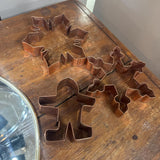 Vintage Copper Cookie Cutters