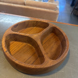 MCM Teak Divided Tray by Dansk