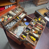 Vintage Fishing Tackle Box with all Lures
