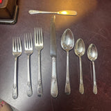 Silver Plate Rogers 1847 Adoration Flatware