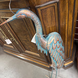 Heron Metal Yard Art