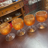 Fenton Marigold Carnival Glass - set of 4