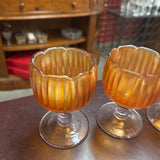 Fenton Marigold Carnival Glass - set of 4