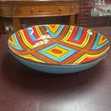 Graphic Ceramic Serving Bowl