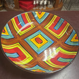 Graphic Ceramic Serving Bowl