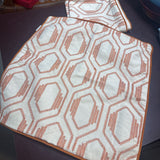 Geometric Embroidered Throw Pillow Cover