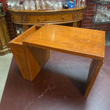 Wood Tray Stand w/Side Pocket (as is)