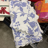 Quilted Coverlet w 3 Matching 16" Pillow Cases