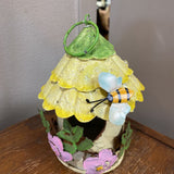 Metal Bee Mini Bird Feeder