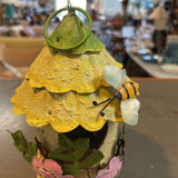 Metal Bee Mini Bird Feeder