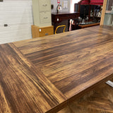Rustic Wood and Metal Table