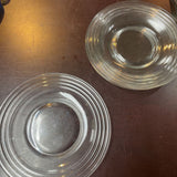 French Glass Salad Plates-Set of 4