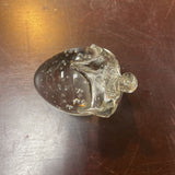 Clear Glass Strawberry Paperweight
