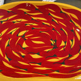 Wood Chile Pepper Mexico Bowl