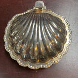 Vintage Silver-Plated Clam Shell Dish