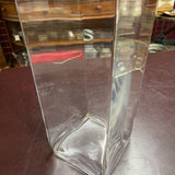 Large Square Glass Vase