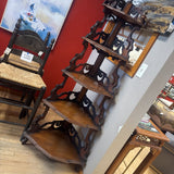 Asian-Style Wood Corner Shelf