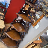 Asian-Style Wood Corner Shelf