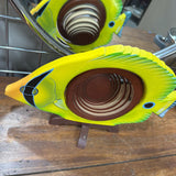 Tropical Fish Decorative Wood Collapsible Basket