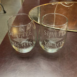 Seattle Yachts Stemless Glasses