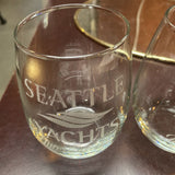 Seattle Yachts Stemless Glasses